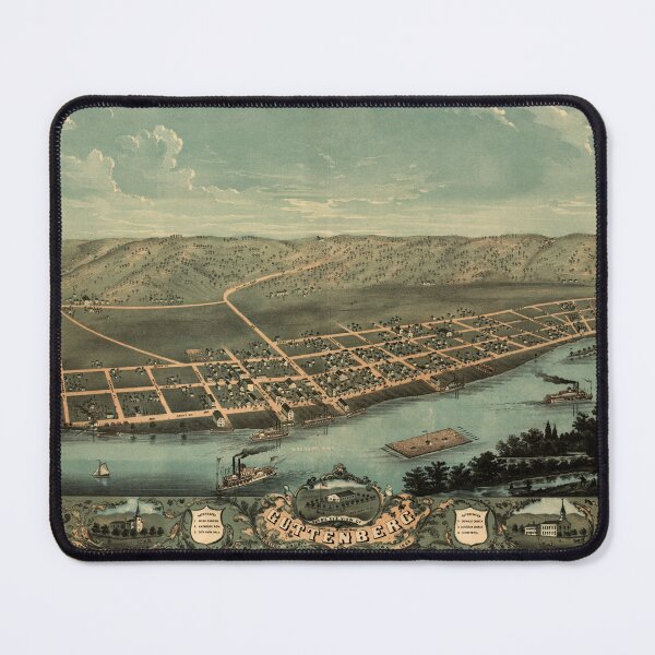 Item preview, Guttenberg, Iowa (1869) designed and sold by allhistory.