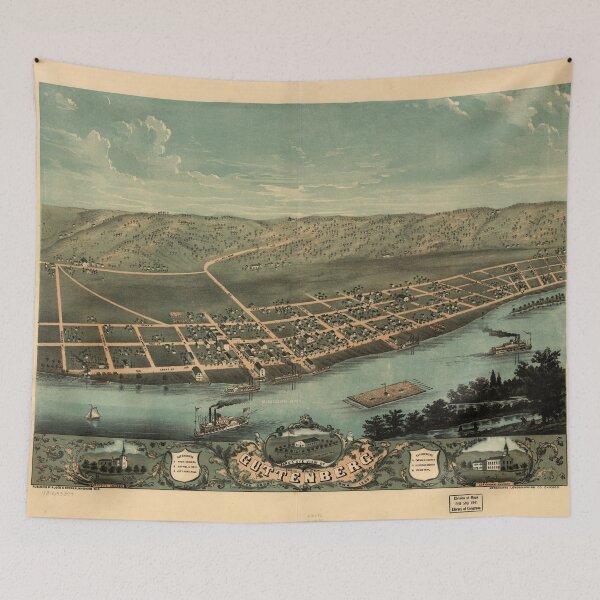Item preview, Guttenberg, Iowa (1869) designed and sold by allhistory.