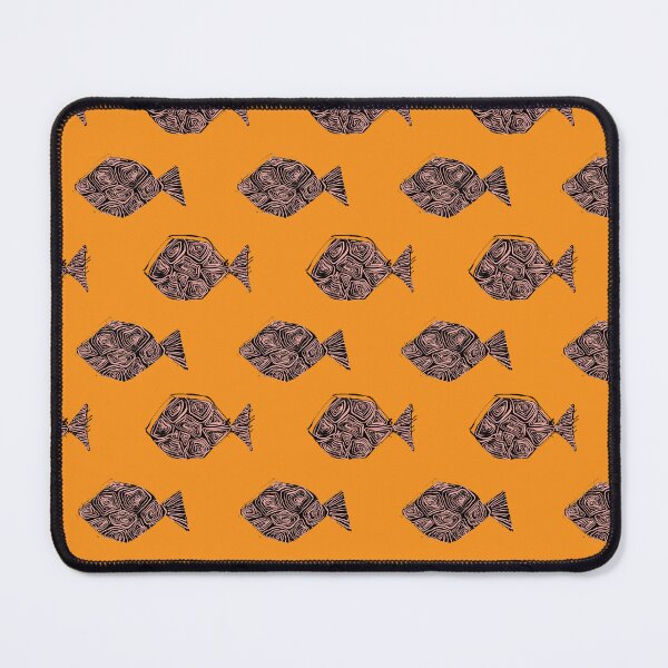 Item preview, Fishies // Orange & Black designed and sold by LaraElsieDesign.