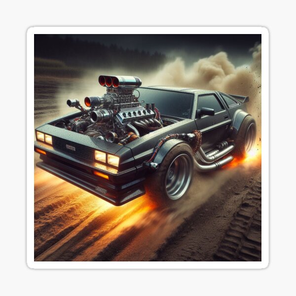 " delorean" Sticker for Sale by sevenmountains | Redbubble