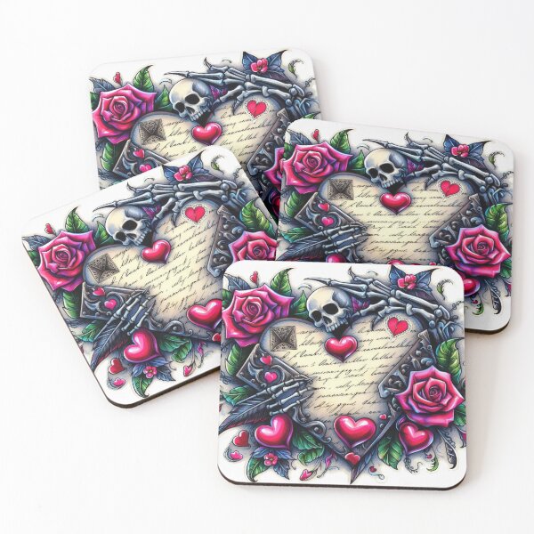 Item preview, Gothic valentines day Letter of Love goth  Sticker designed and sold by Expressions-Sel.