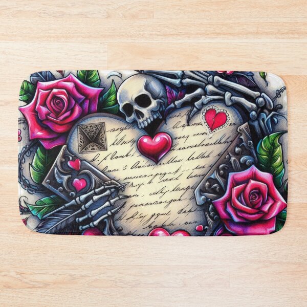 Item preview, Gothic valentines day Letter of Love goth  Sticker designed and sold by Expressions-Sel.