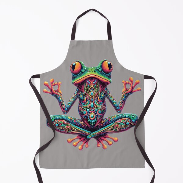 Item preview, Psychedelic Yoga Frog designed and sold by SpunkySpaniel.
