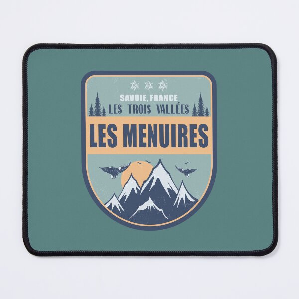 Item preview, Les Menuires France Vintage Winter Skiing Design designed and sold by CynthiaGraphics.