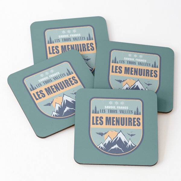 Item preview, Les Menuires France Vintage Winter Skiing Design designed and sold by CynthiaGraphics.