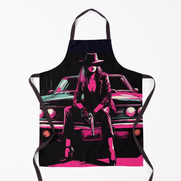 Item preview, Neon Mafia Girl and Muscle Car [neo noir aesthetic] designed and sold by RESToRAPTOR.