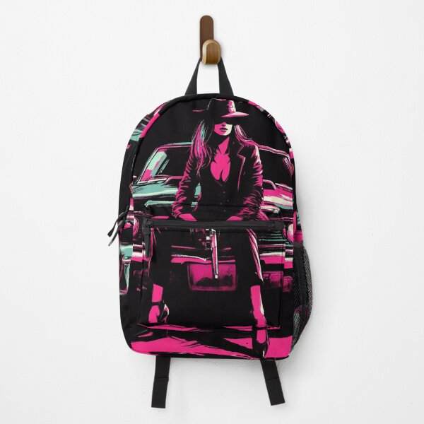 Item preview, Neon Mafia Girl and Muscle Car [neo noir aesthetic] designed and sold by RESToRAPTOR.