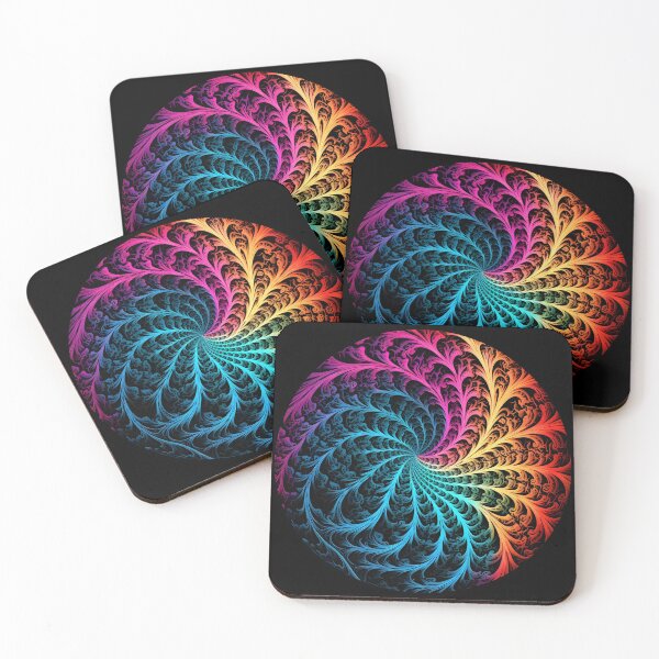 Item preview, Psychedelic colorful spiral fractal print designed and sold by dcrc.