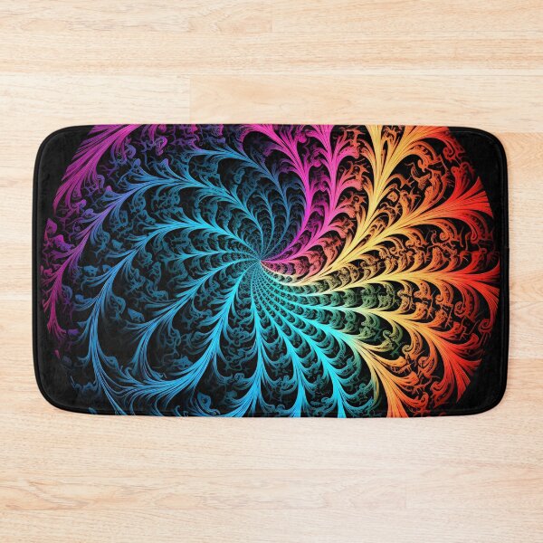 Item preview, Psychedelic colorful spiral fractal print designed and sold by dcrc.