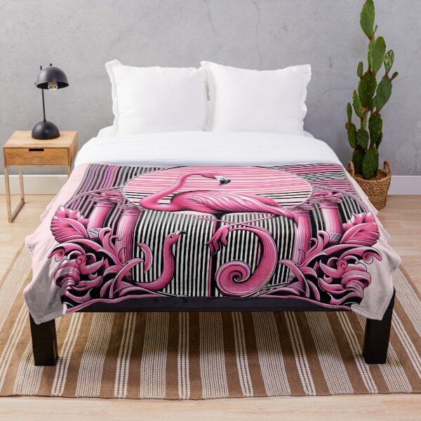 Artikelvorschau, Rosa Flamingo-Abstraktes Design entworfen und verkauft von Alessei.