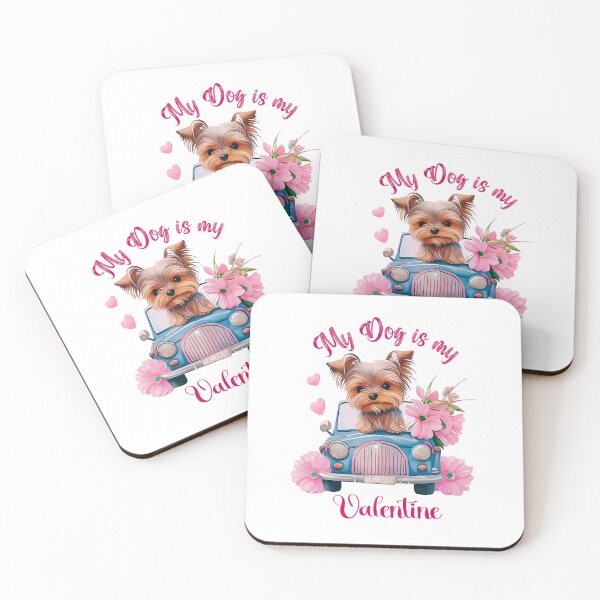 Item preview,  Cute Dog in a car  with a heart. Valentine mode Love on white-Valentine 69 designed and sold by mndesignworx.
