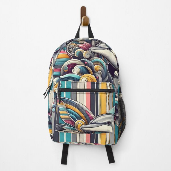 Item preview, Colorful Dolphins Abstract Design designed and sold by Alessei.