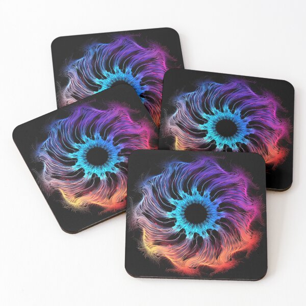 Item preview, Psychedelic colorful spiral fractal print designed and sold by dcrc.