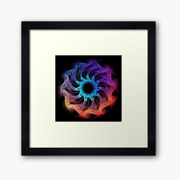 Item preview, Psychedelic colorful spiral fractal print designed and sold by dcrc.