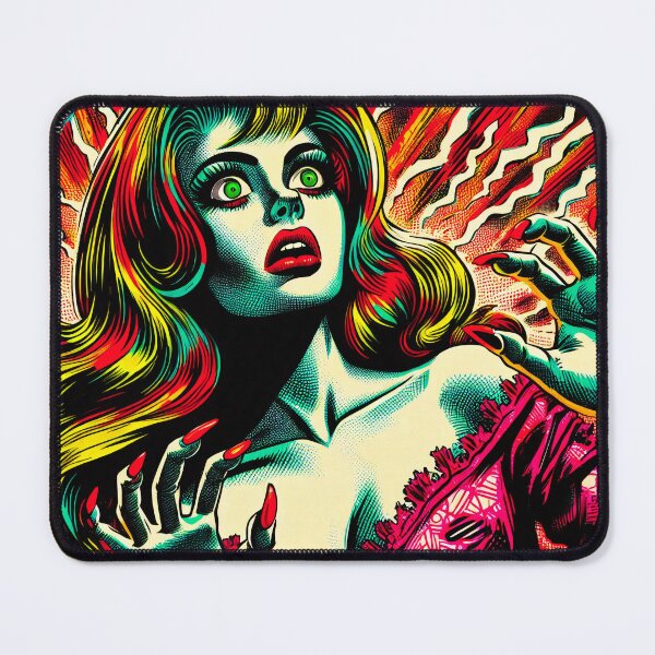 Item preview, Trippy Psychedelic Blonde Seeing A World Gone Crazy designed and sold by AIPixelMaster.