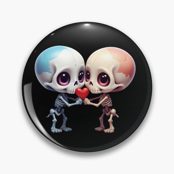 Item preview, Cute Valentine skeleton Couple in Love designed and sold by Pattern-Way.