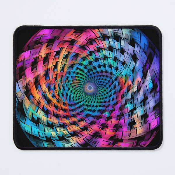 Item preview, psychedelic colorful spiral fractal print designed and sold by dcrc.