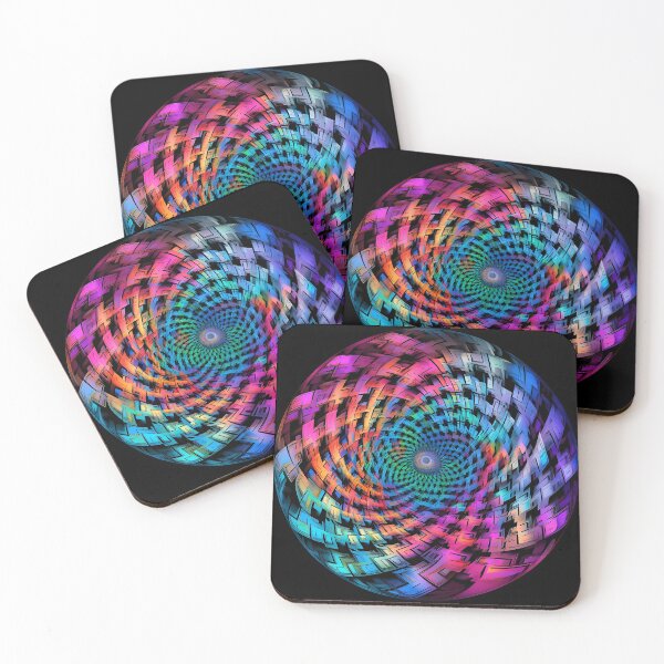 Item preview, psychedelic colorful spiral fractal print designed and sold by dcrc.