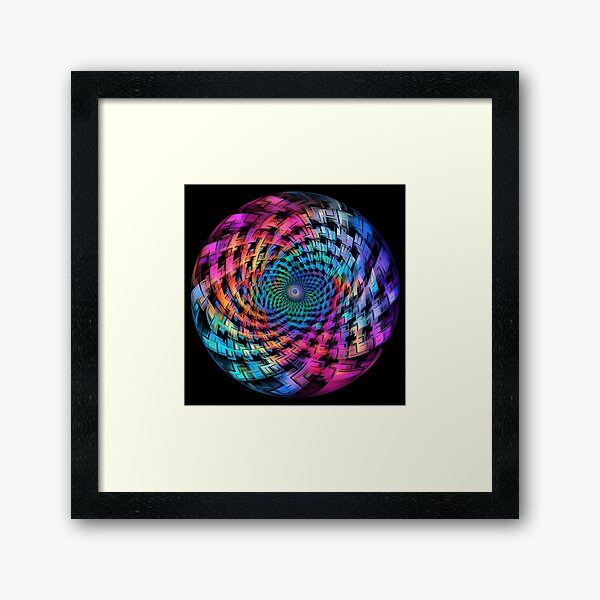 Item preview, psychedelic colorful spiral fractal print designed and sold by dcrc.