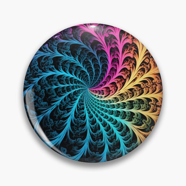 Item preview, Psychedelic colorful spiral fractal print designed and sold by dcrc.