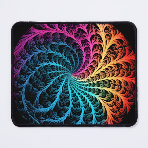 Item preview, Psychedelic colorful spiral fractal print designed and sold by dcrc.