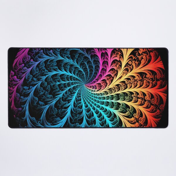 Item preview, Psychedelic colorful spiral fractal print designed and sold by dcrc.