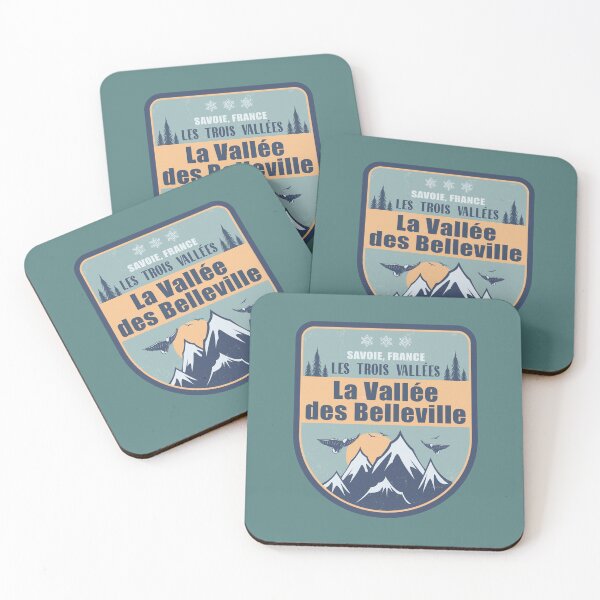 Item preview, La Vallee des Belleville France Vintage Winter Skiing designed and sold by CynthiaGraphics.