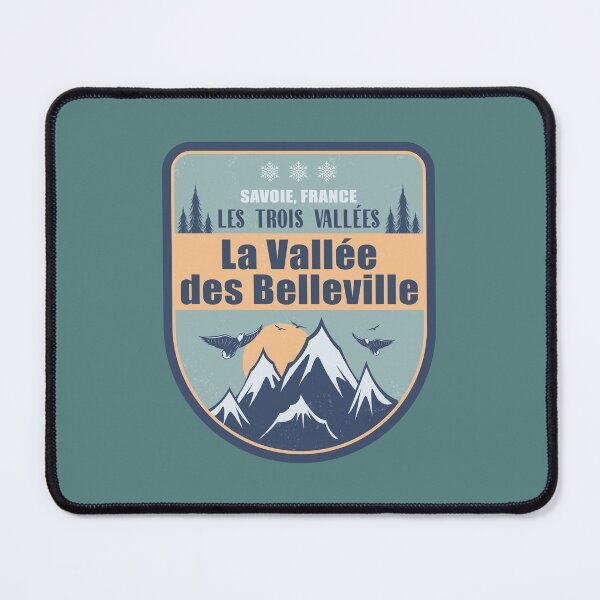 Item preview, La Vallee des Belleville France Vintage Winter Skiing designed and sold by CynthiaGraphics.