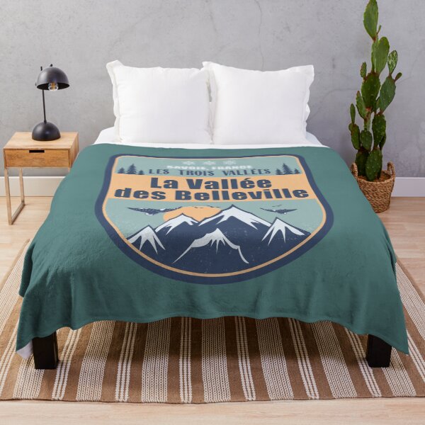 Item preview, La Vallee des Belleville France Vintage Winter Skiing designed and sold by CynthiaGraphics.