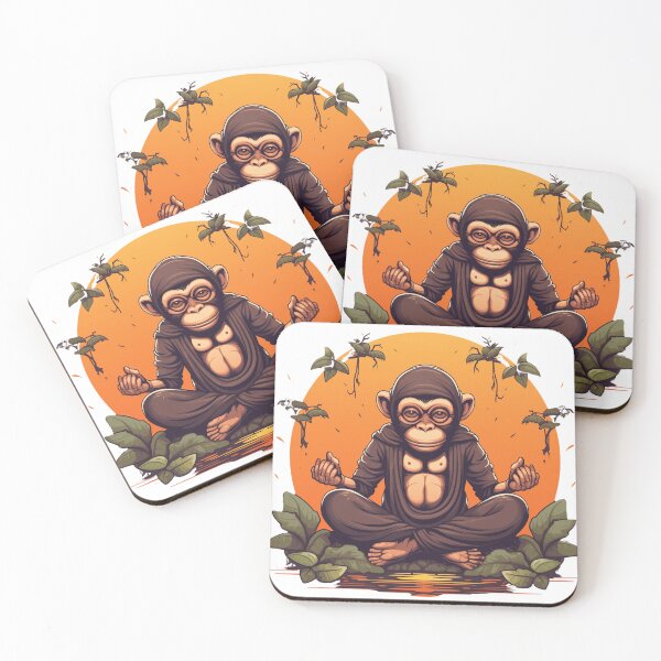 Item preview, heavily meditated monkey #2 designed and sold by TurekDudi.