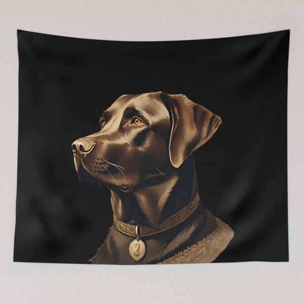 Item preview, Regal Labrador Retriever Portrait Art designed and sold by ChicTrendz.