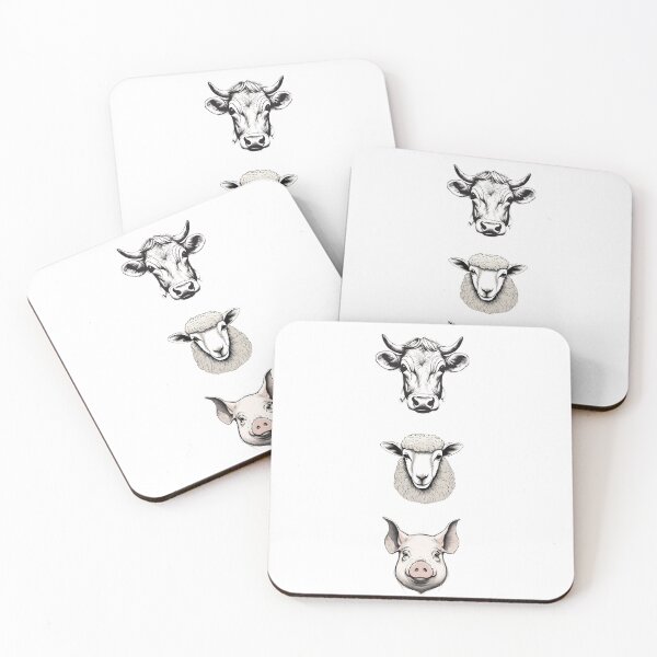 Item preview, Cute Cow, Pig, Sheep.  Cute Farm Animal Lover Gifts designed and sold by Cuteanimalgifts.
