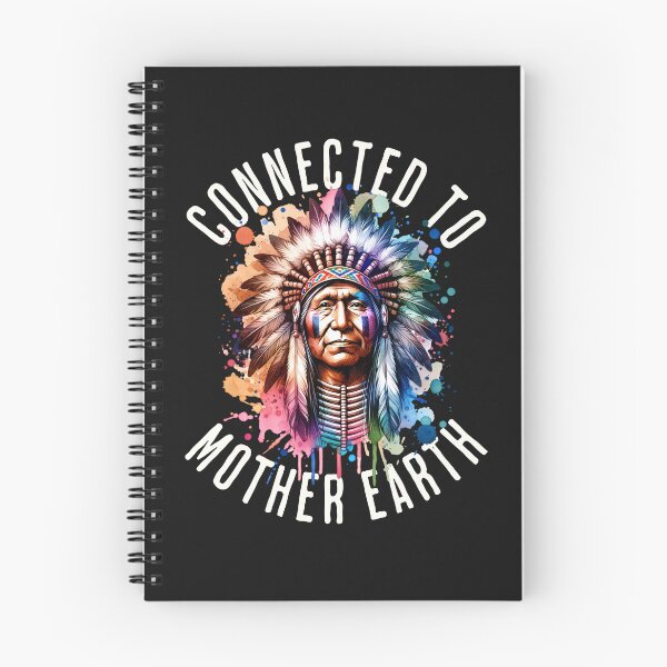 Item preview, Headdress Watercolor Style Connected To Mother Earth Indigenous Native American Illustration Indian Male designed and sold by MarOlv.