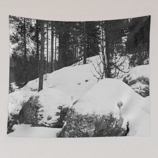 Item preview, Pines and Boulders. Nokia 2024 bw designed and sold by Jouko Lehto Photography.