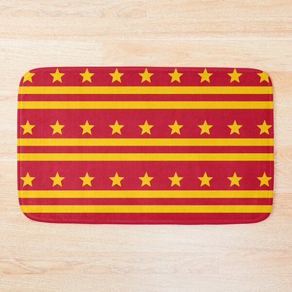 Item preview, Red Yellow Stars Horizontal Stripe Vietnam Celebratory Vietnamese Patriotic Pattern designed and sold by PenguinForests.