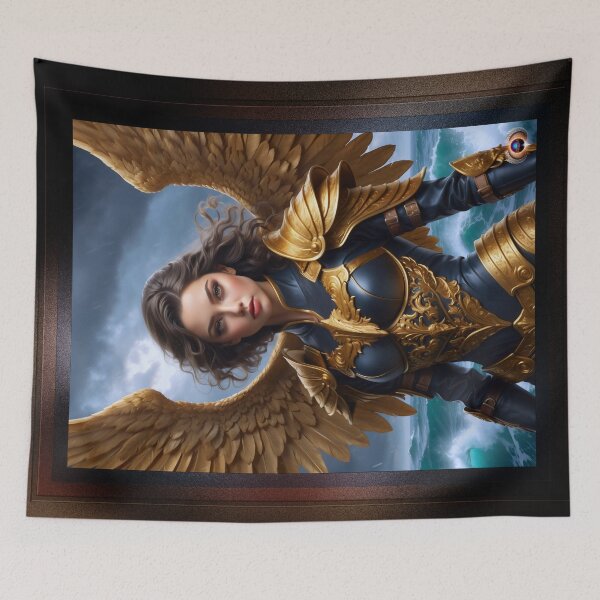 Item preview, Portrait Of An Arcadian Warrior By Ocean Waves Beautiful AI Concept Art Portrait by Xzendor7 designed and sold by Xzendor7 Digital Art Creations.