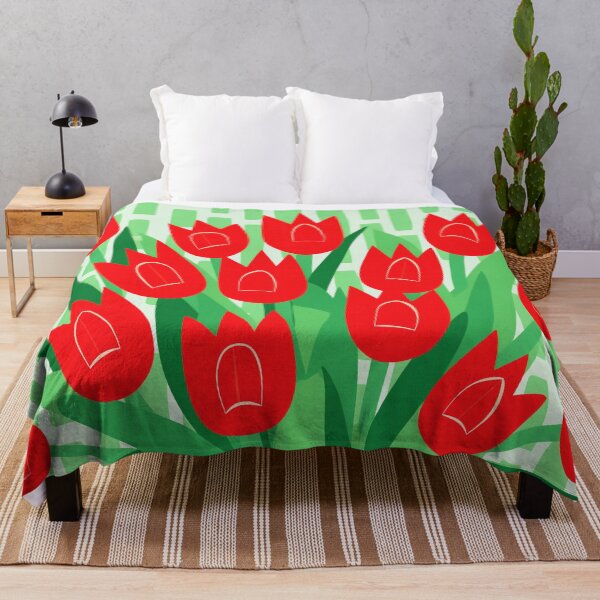 Item preview, Red Tulips in Vase designed and sold by EnchantArtCo.