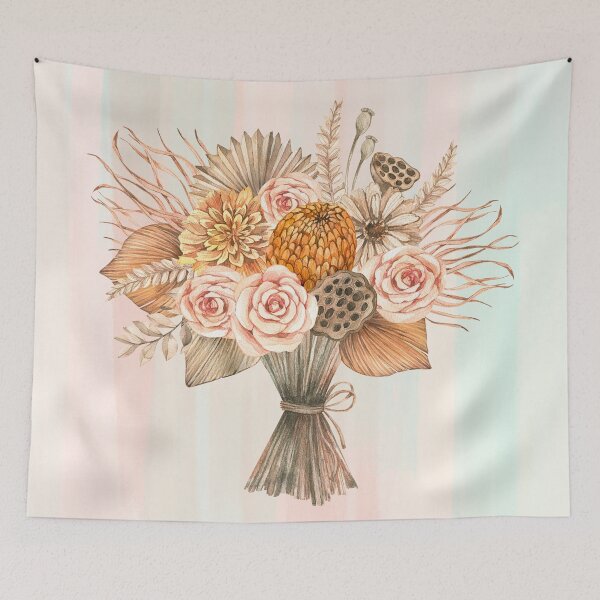 Item preview, Watercolor Dry Flowers designed and sold by VisionSnapHub.