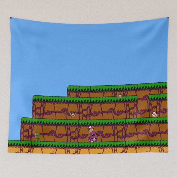 Item preview, Adventure Island 2 mountains designed and sold by 8bitSteak.