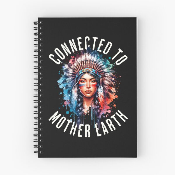 Item preview, Headdress Watercolor Style Connected To Mother Earth Indigenous Native American Illustration Indian Female designed and sold by MarOlv.