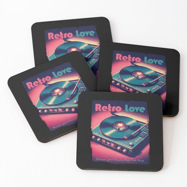 Artikelvorschau, Retro-Liebe und Musik entworfen und verkauft von RedGhostDesign.