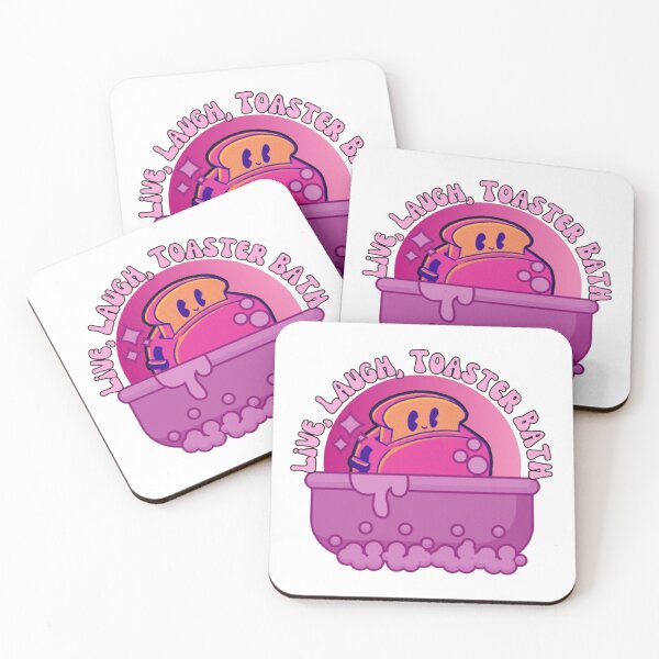 Item preview, Live, Laugh, Toaster Bath - Pretty Pink Print designed and sold by TGAL2.