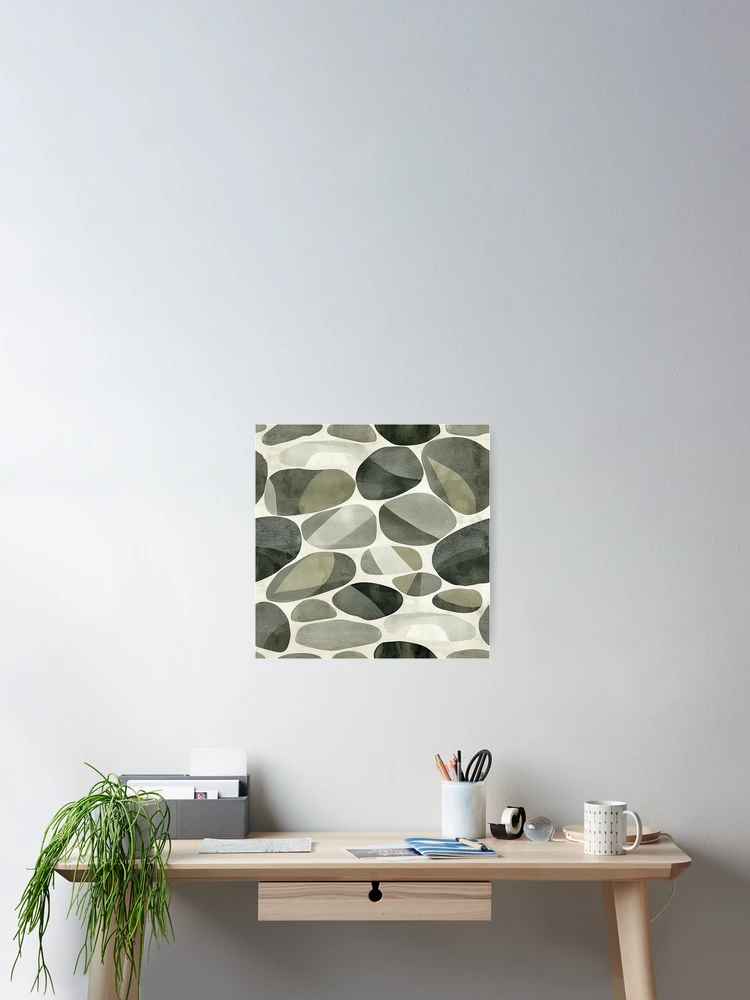 Thumbnail 2 of 3, Poster, Abstract Stones Pattern, Seamless Pattern designed and sold by patternicco.
