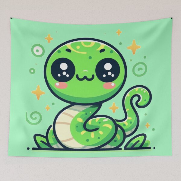 Item preview,  Cute Anime Snake Sticker designed and sold by LookinFreshh.