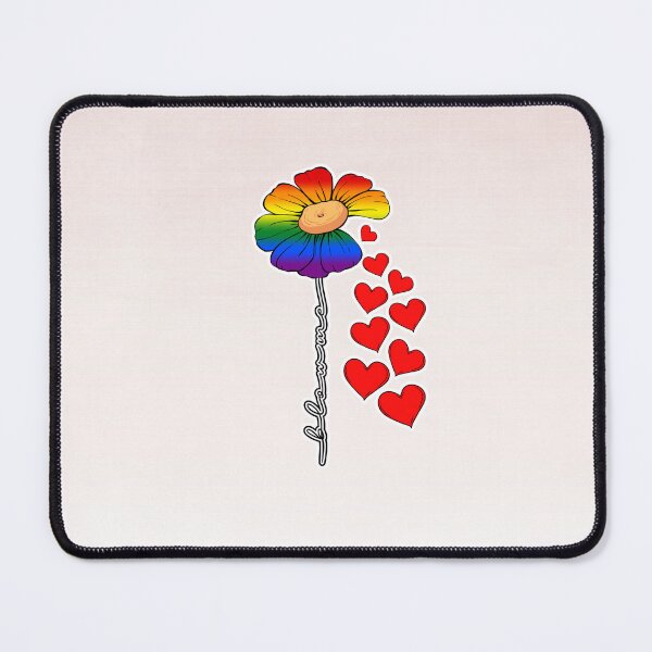 Item preview, Hearts and Flower in Rainbow Flag Colors designed and sold by Savchuk-Vova.