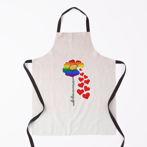 Item preview, Hearts and Flower in Rainbow Flag Colors designed and sold by Savchuk-Vova.