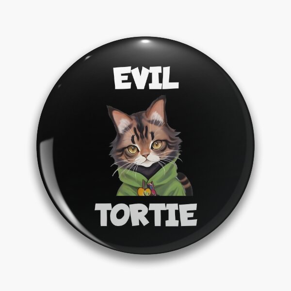 Item preview, Evil tortie, cute tortie cat designed and sold by Merchattack.