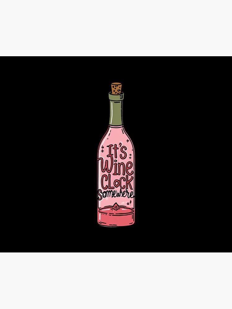 Thumbnail 5 von 5, Mauspad, Wine O'Clock Irgendwo designt und verkauft von freakystickey.