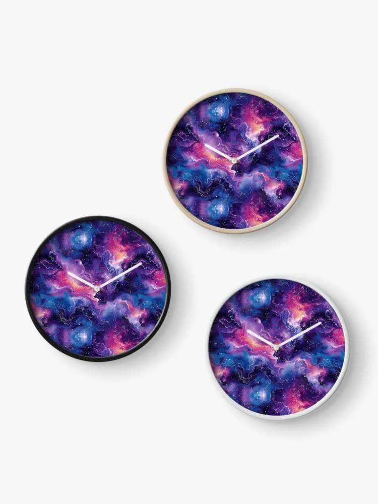 Thumbnail 3 of 4, Clock, Abstract Space Pattern, Seamless Pattern designed and sold by patternicco.