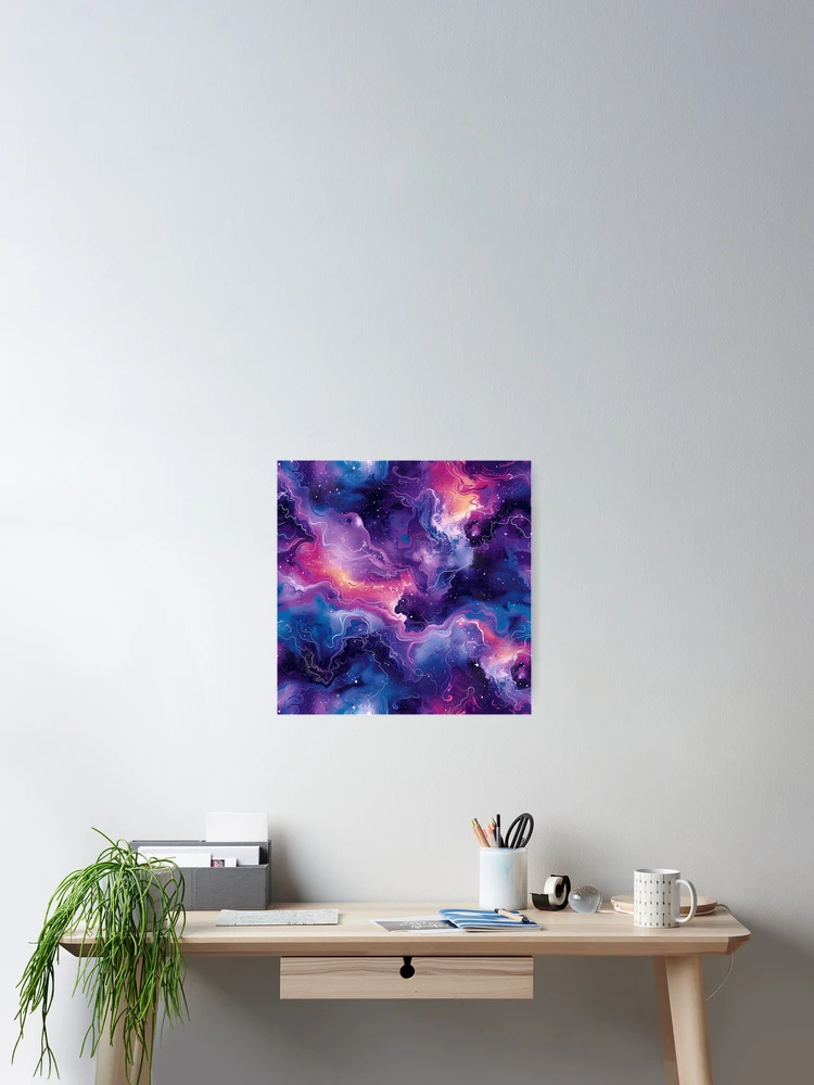 Thumbnail 2 of 3, Poster, Abstract Space Pattern, Seamless Pattern designed and sold by patternicco.